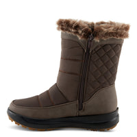 Thumbnail for Stylish and comfortable FLEXUS FABULINUS boots in black leather with cozy faux fur lining