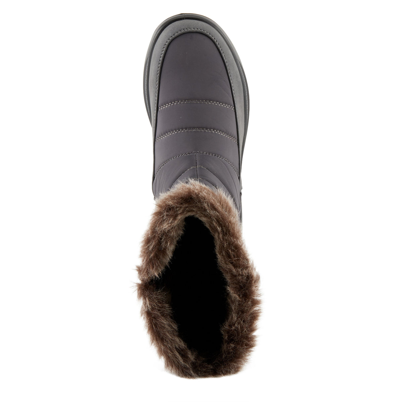 Stylish and comfortable FLEXUS FABULINUS boots in black leather with fur lining