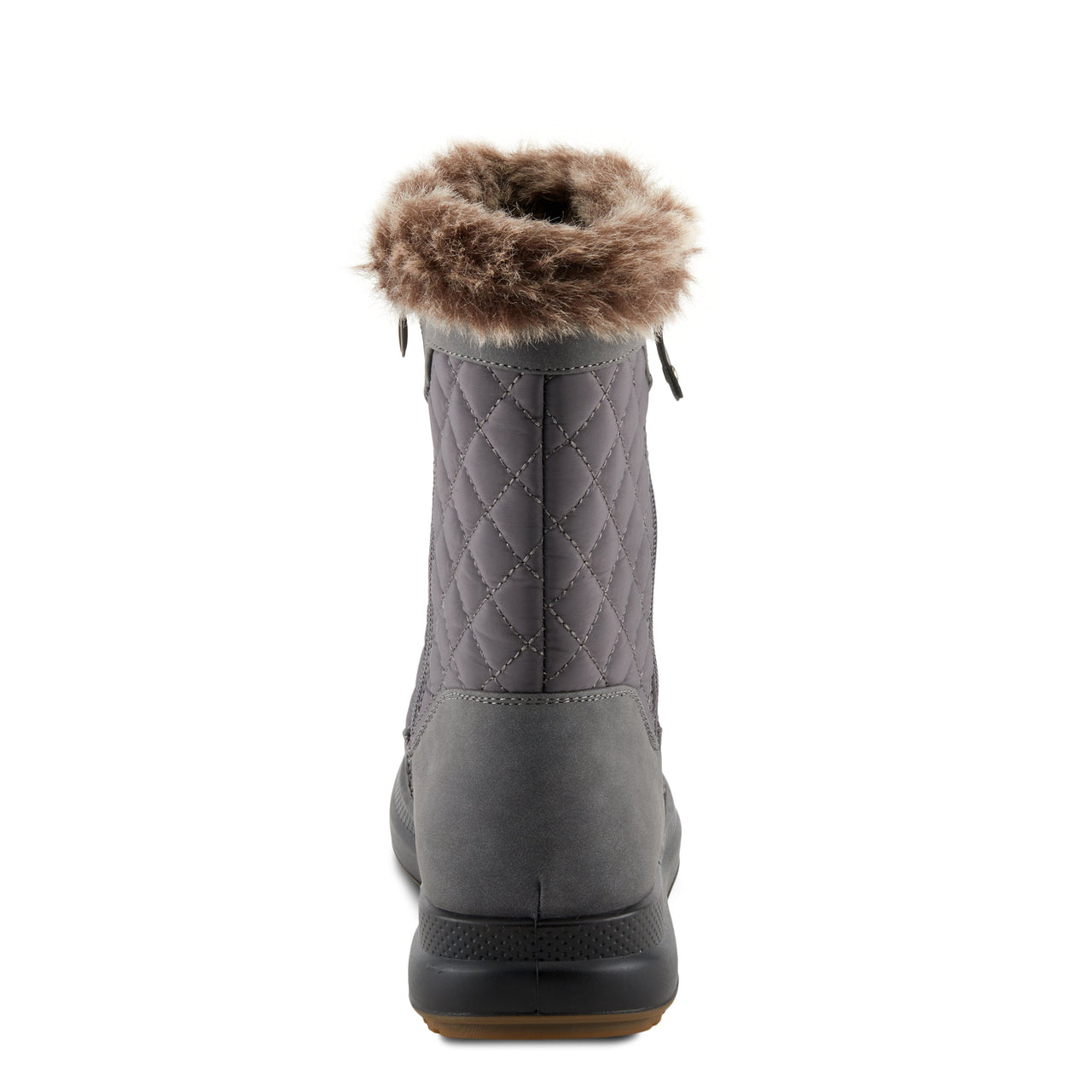 FLEXUS FABULINUS BOOTS in elegant dark grey leather with stylish stitching details