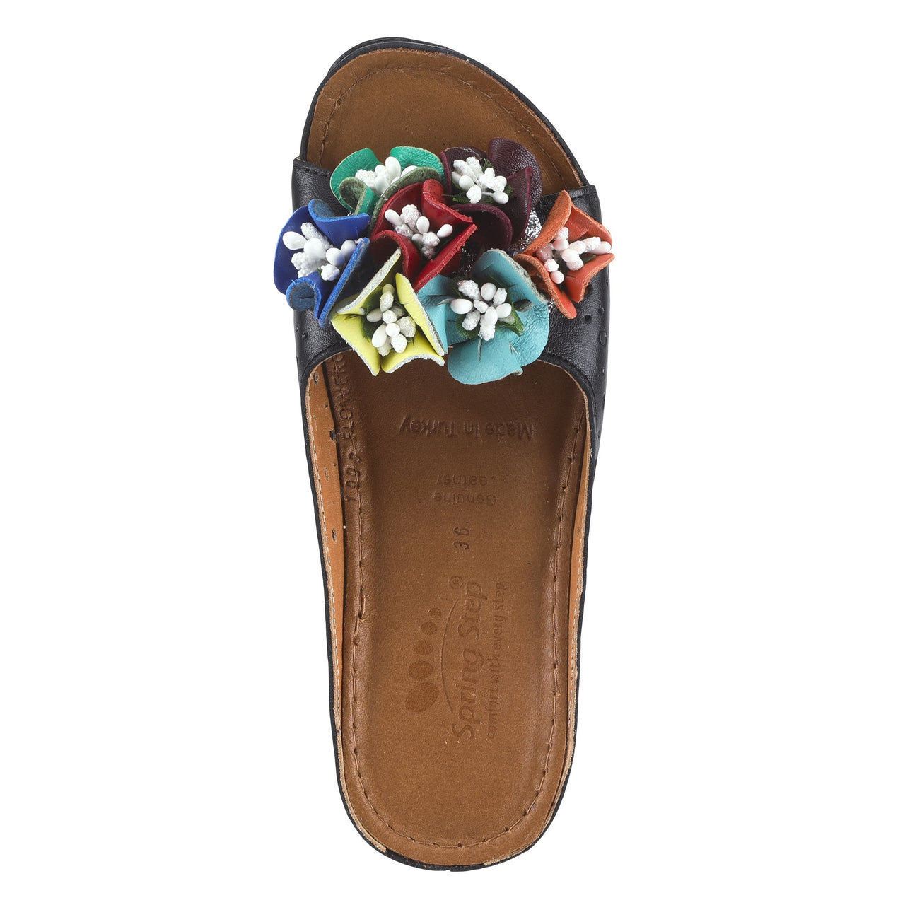 Buy Spring Step Flowerchild Women’s Leather Multi-Color Sandal - Sandals from Don’t Panic Shoes | Best Prices & Fast Shipping