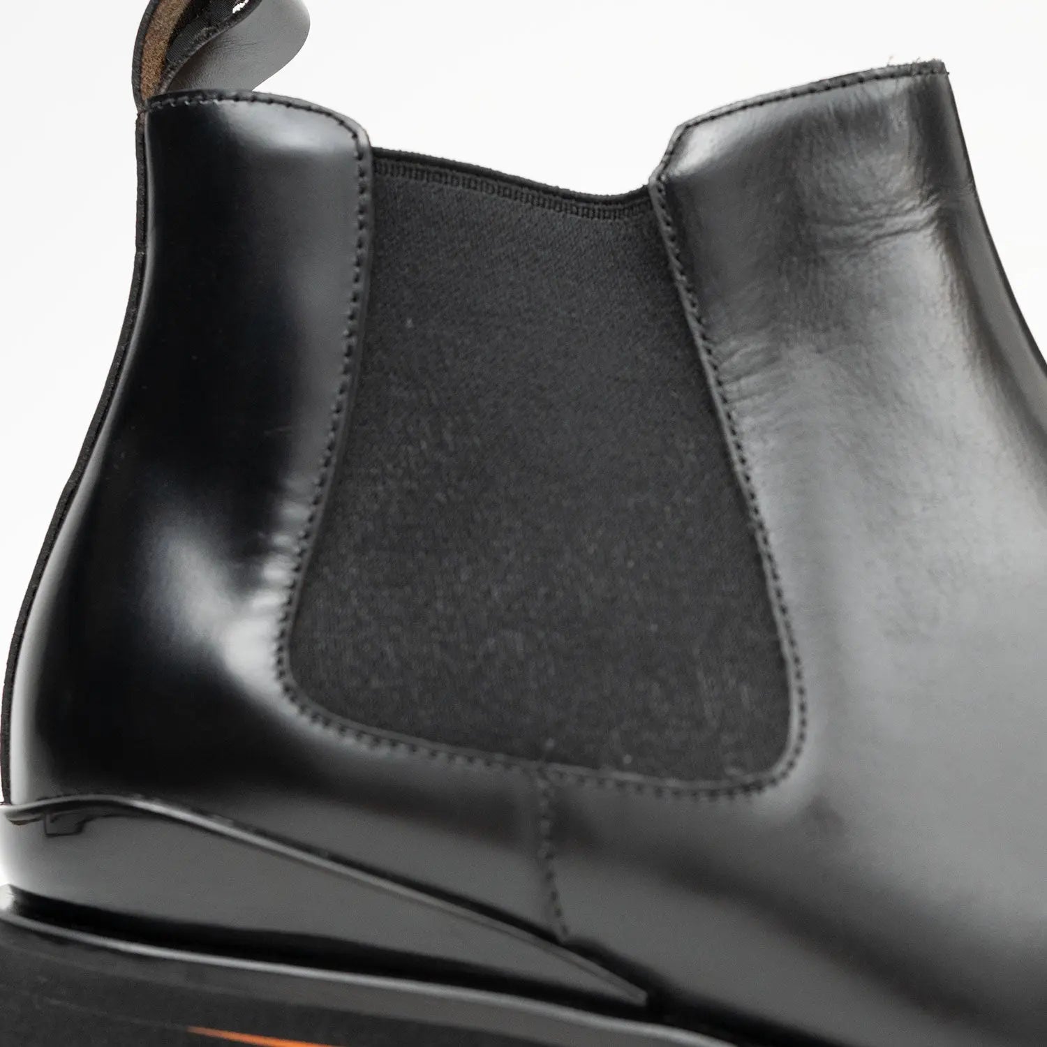 Thick Sole Chelsea Boot Men's Premium Foil Leather 2898