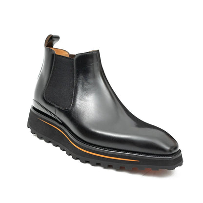 Thick Sole Chelsea Boot Men's Premium Foil Leather 2898