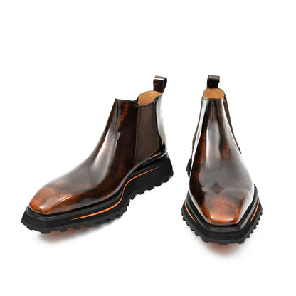 Thick-Soled Chelsea Boot Men’s Calf Leather 2898KD