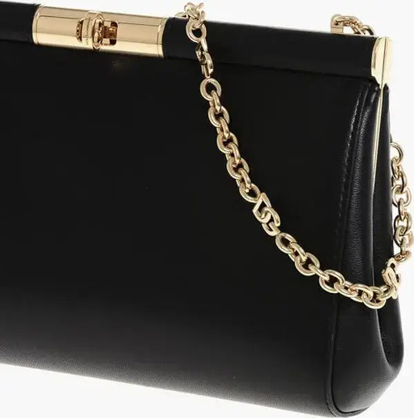 Dolce & Gabbana Black Calfskin Clutch Bag