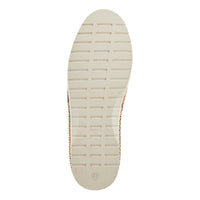 Thumbnail for Fashionable white leather shoes with a perforated design