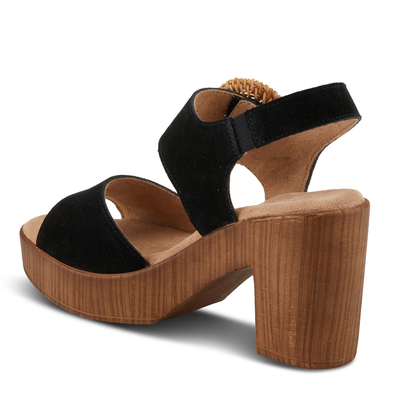 Buy Spring Step Gamona Women’s Suede Leather Sandals 3.25" Heel - Sandals from Don’t Panic Shoes | Best Prices & Fast Shipping