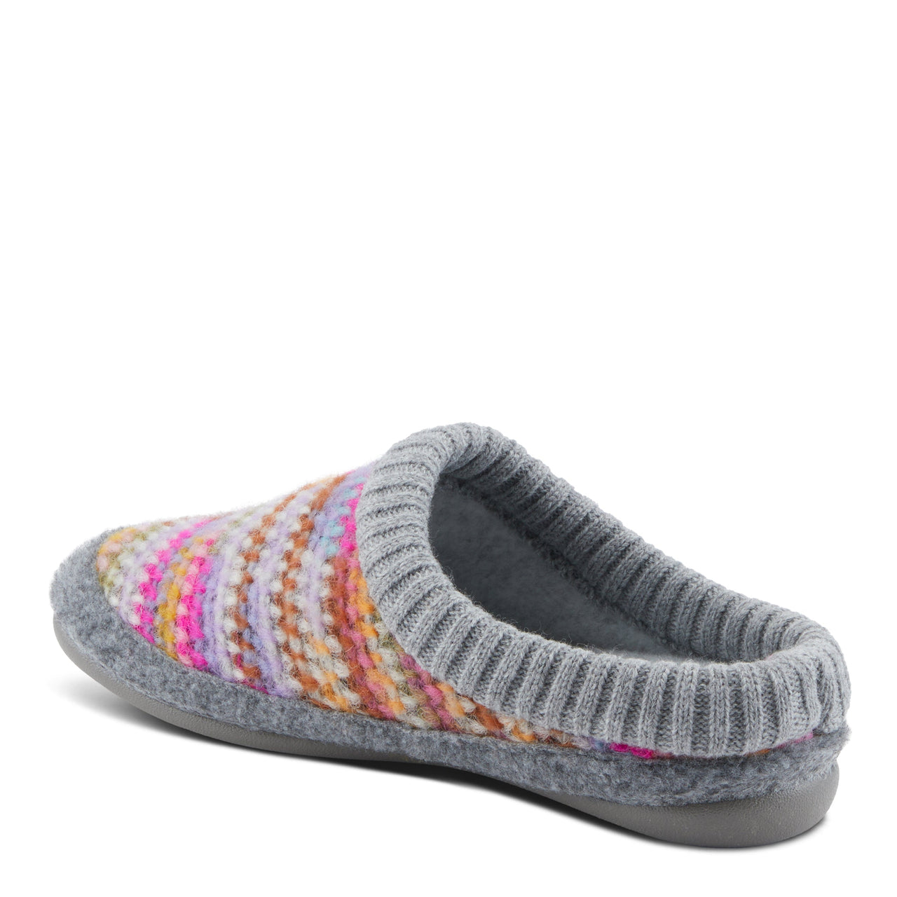 Pair of comfortable, cozy FLEXUS GELINA SLIPPERS in soft, warm material