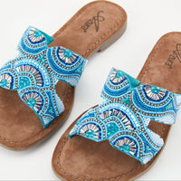 Thumbnail for AZURA GEORGYS SLIDE SANDALS