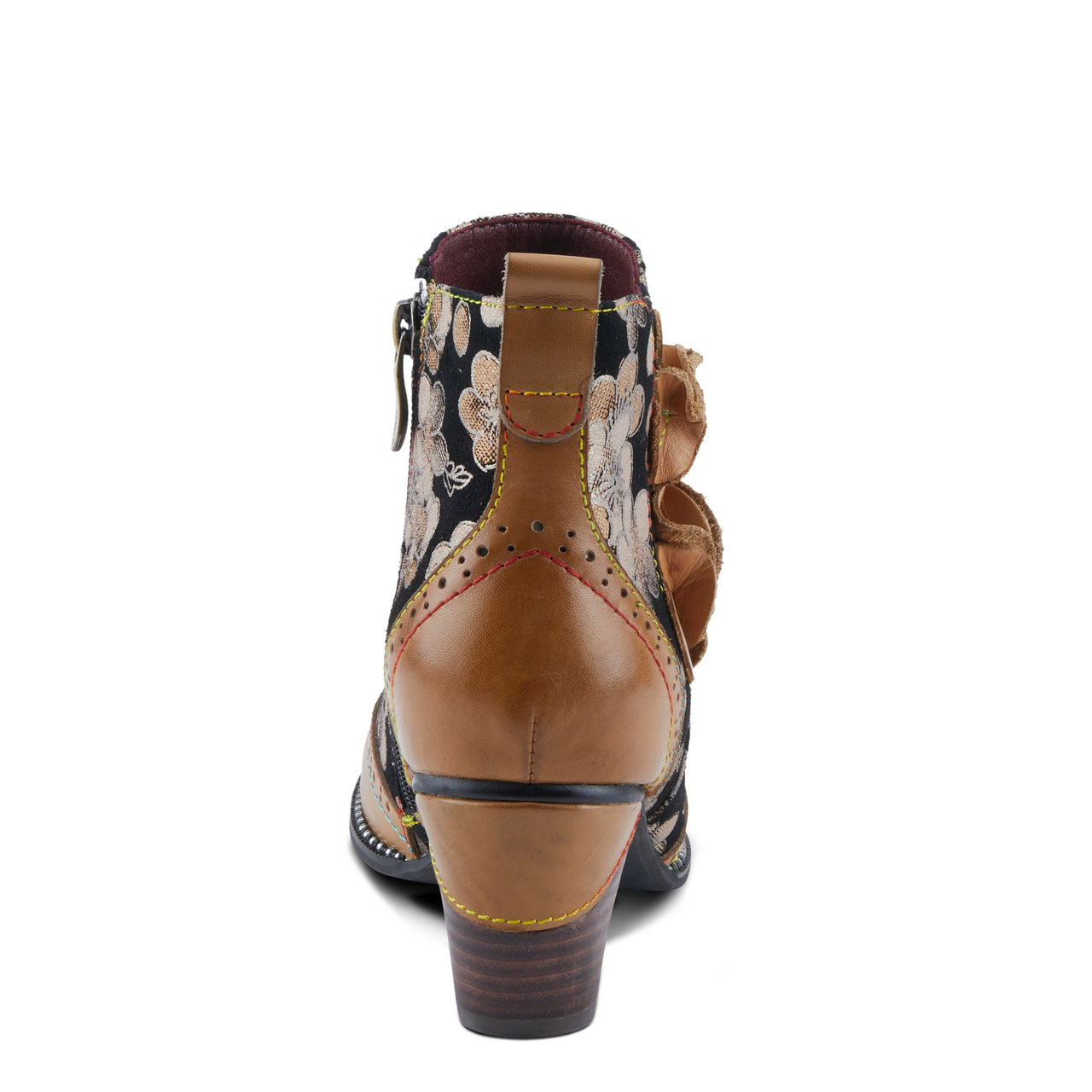 Handcrafted L'ARTISTE GLYNN BOOTS featuring intricate floral designs and supple leather