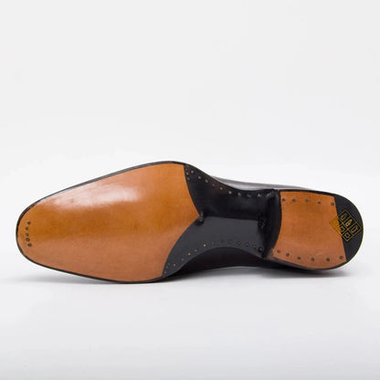 Seamless Goodyear Oxford Dress Shoes Men's Calf Leather Black