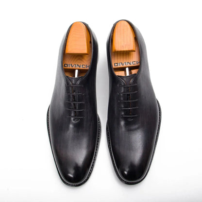 Lron Goodyear Oxford Dress Shoes Mens Calf Leather Gray