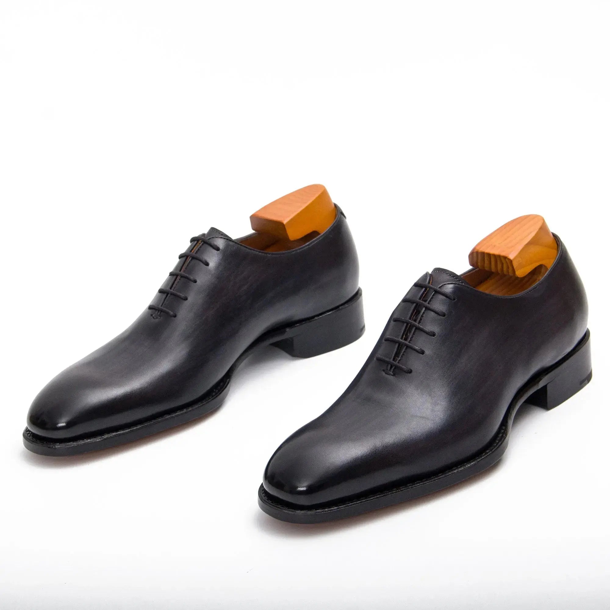 Lron Goodyear Oxford Dress Shoes Mens Calf Leather Gray