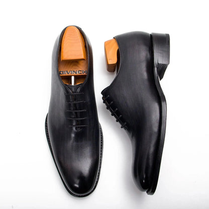 Lron Goodyear Oxford Dress Shoes Mens Calf Leather Gray