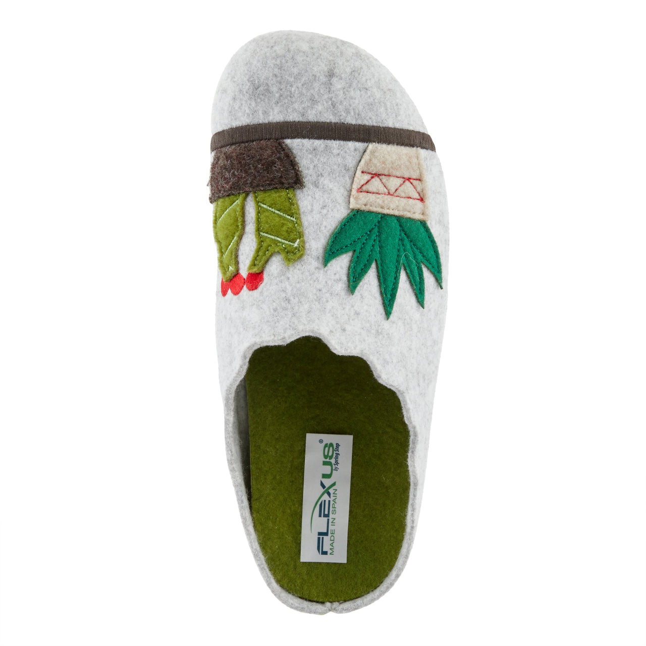 Comfortable FLEXUS HAPPYCACTUS SLIPPERS with anti-slip sole and cushioned insole