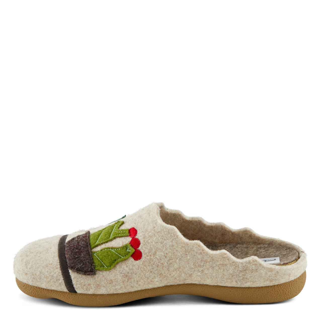 Cute FLEXUS HAPPYCACTUS SLIPPERS with warm, fuzzy lining and supportive footbed