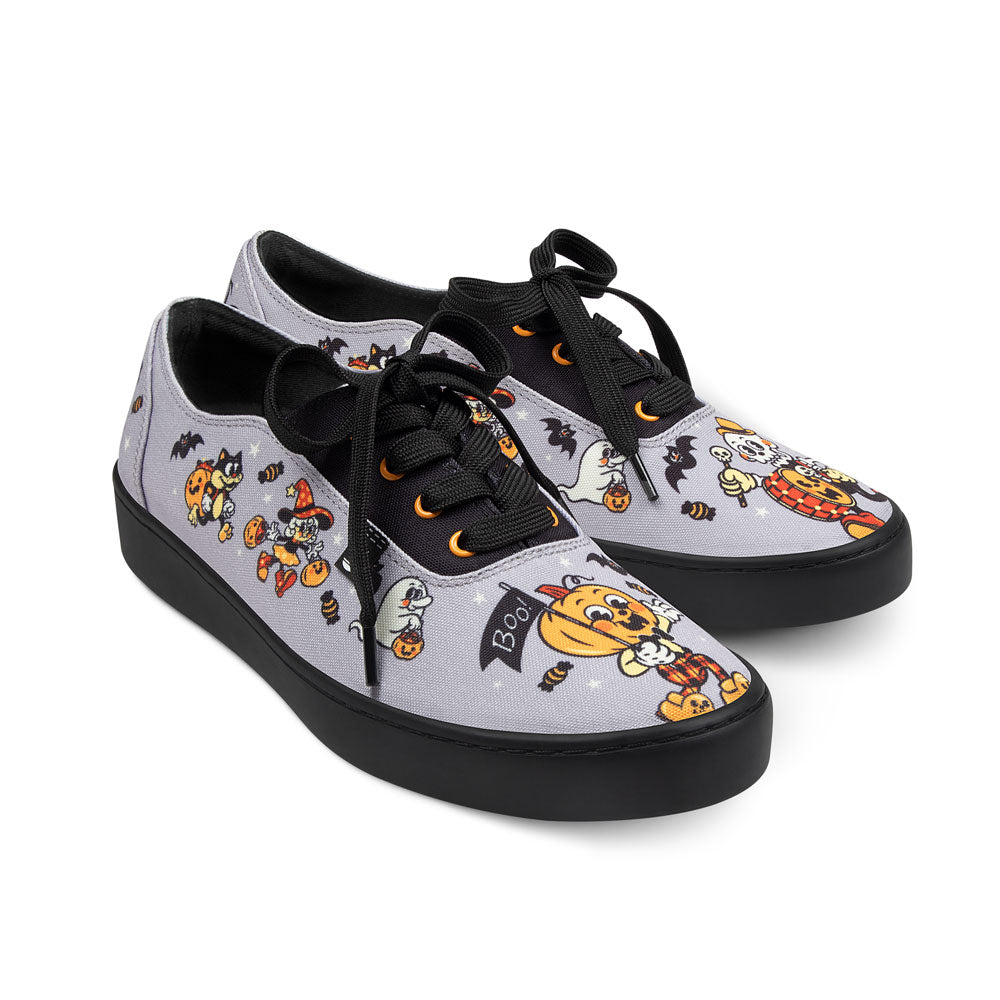 Chocolaticas Haunted Parade Casual Sneaker Fabric Gray