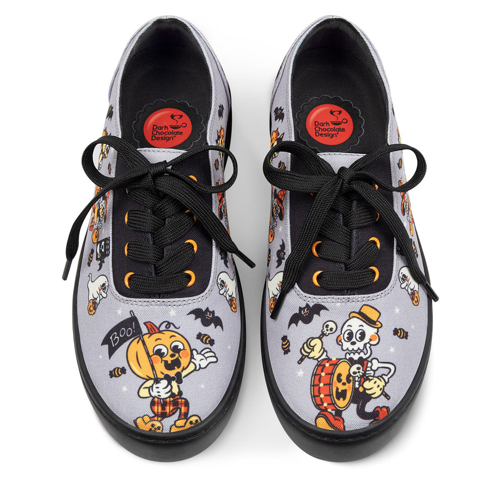 Chocolaticas Haunted Parade Casual Sneaker Fabric Gray