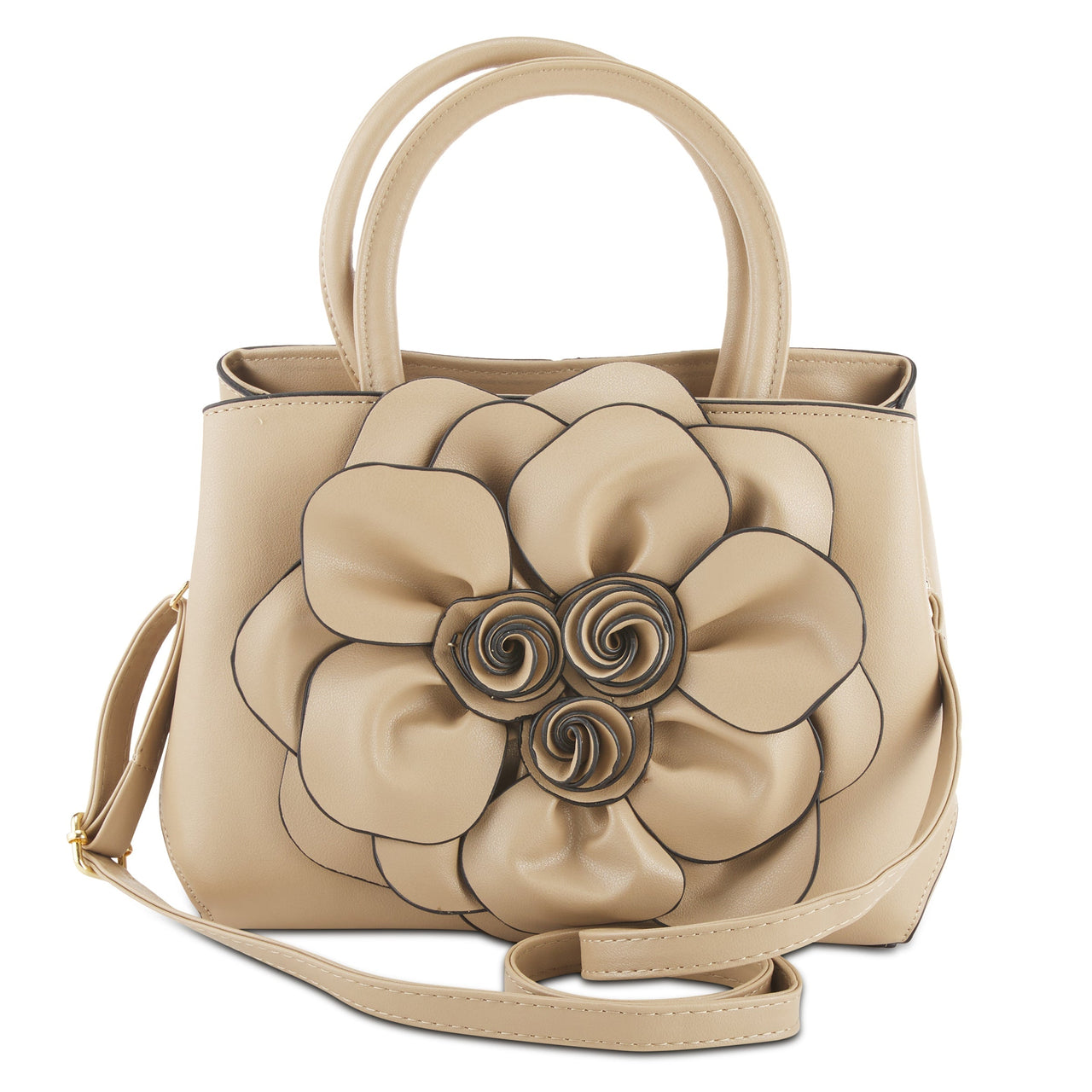  Stylish L'ARTISTE HB-BLOOM HANDBAG with adjustable crossbody strap and multiple interior compartments