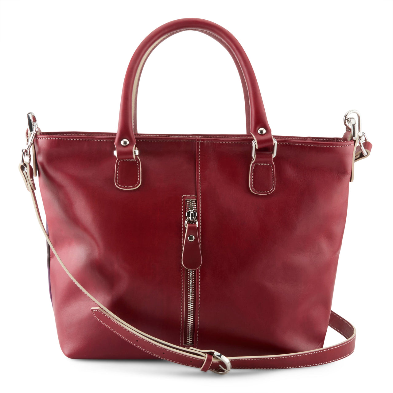 Handcrafted L'ARTISTE HB-FOGLIE handbag in luxurious Italian leather