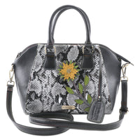 Thumbnail for Genuine leather L`ARTISTE HB-KINGPIN HANDBAG with hand-painted details and decorative studs