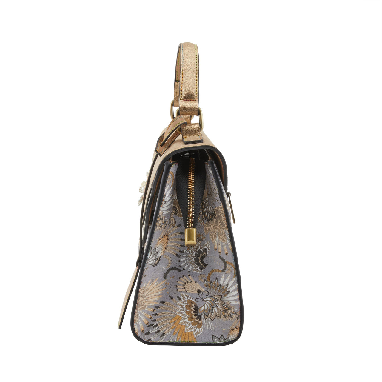 Glamorous L'ARTISTE HB-POWER-GLITZ HANDBAGS in gold and silver with sparkling details