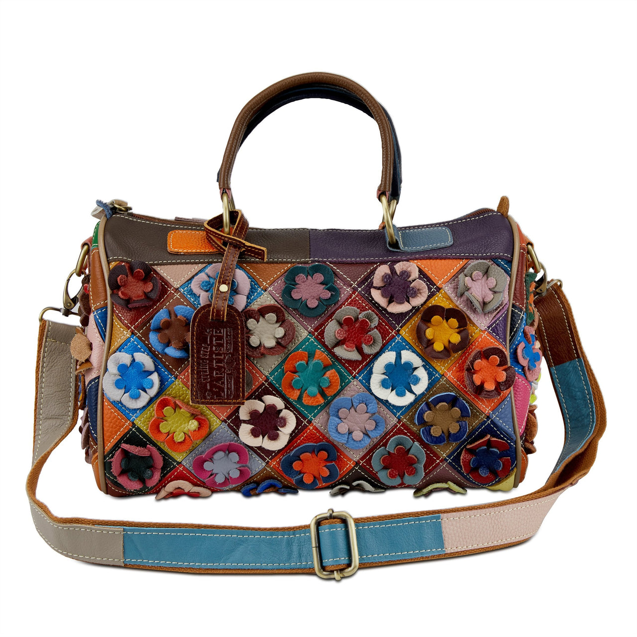 Buy L'Artiste Hb-Safarique Handbag Multi-Colored Leather Satchel - Handbags from Don’t Panic Shoes | Best Prices & Fast Shipping