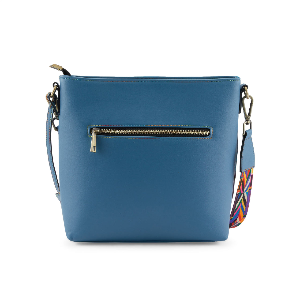 Hip handbag with unique sequoia design and vibrant colors