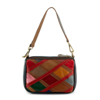 Thumbnail for Stylish L'ARTISTE HB-SHOULDER HANDBAG in rich brown leather with intricate stitching