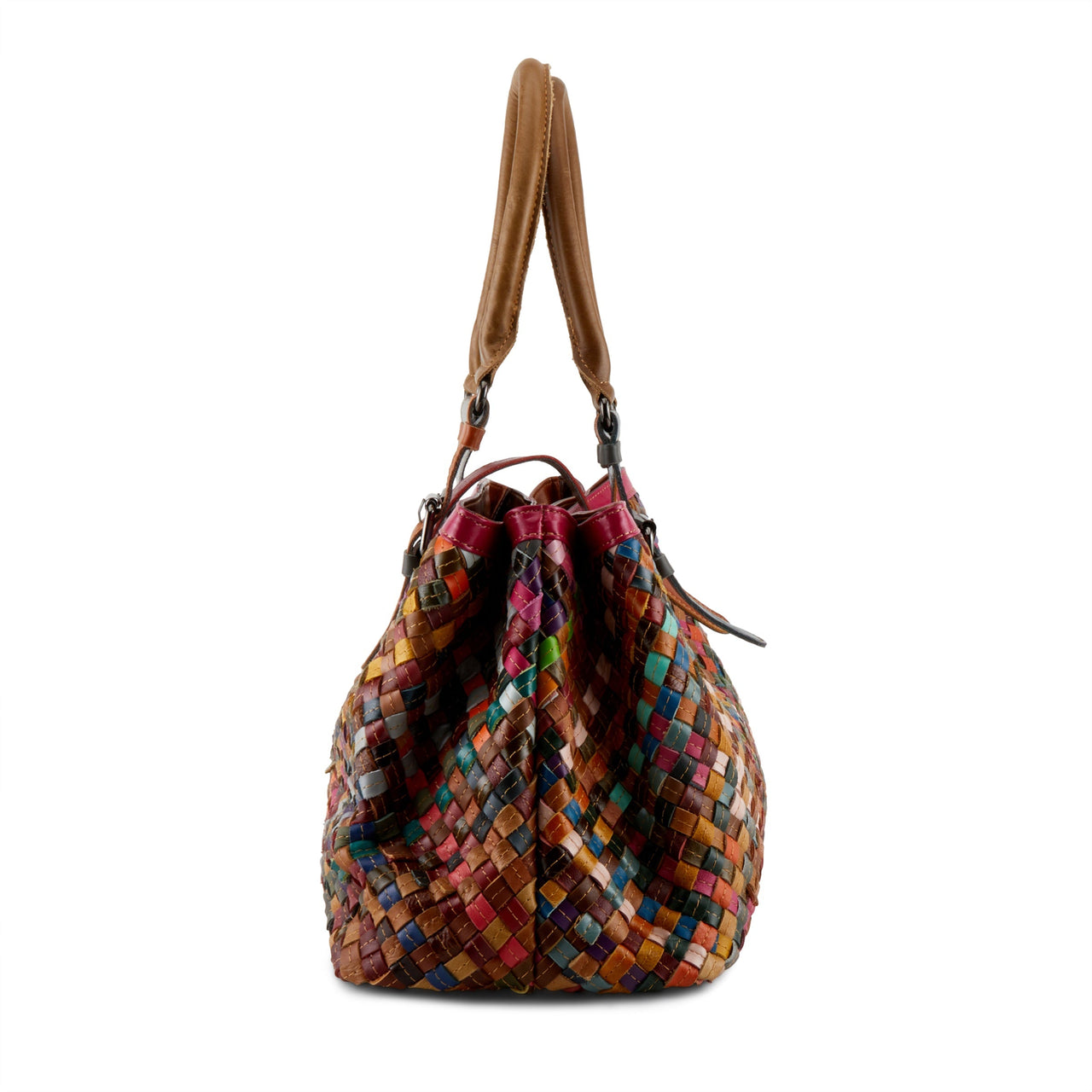 Stylish and unique L'ARTISTE HB-TRIWEAVE HANDBAG with intricate woven design