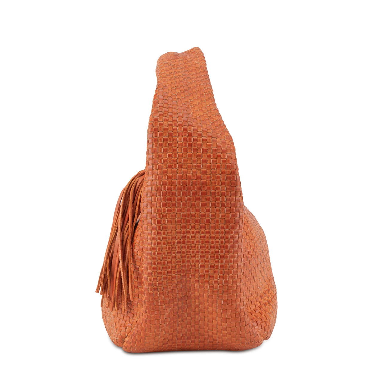 Interior of L'ARTISTE HB-WOVEN HANDBAG with multiple compartments and pockets