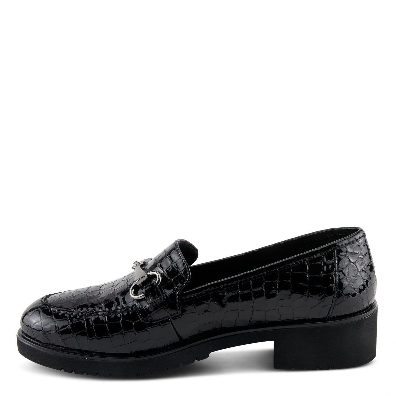 Spring Step Hylen Shoes in elegant black leather with comfortable cushioned insoles