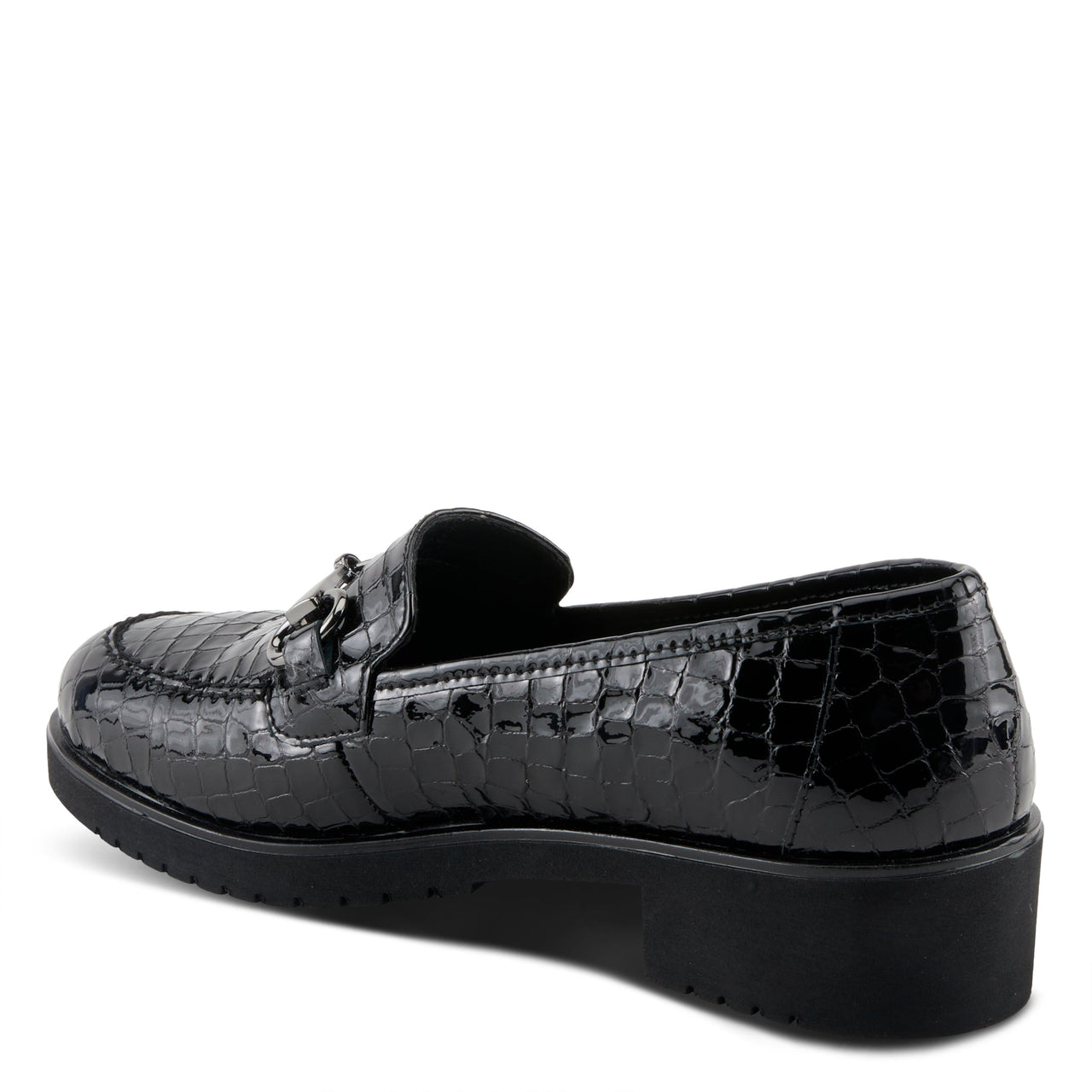 Black leather Spring Step Hylene shoes with cushioned insoles and non-slip rubber outsoles