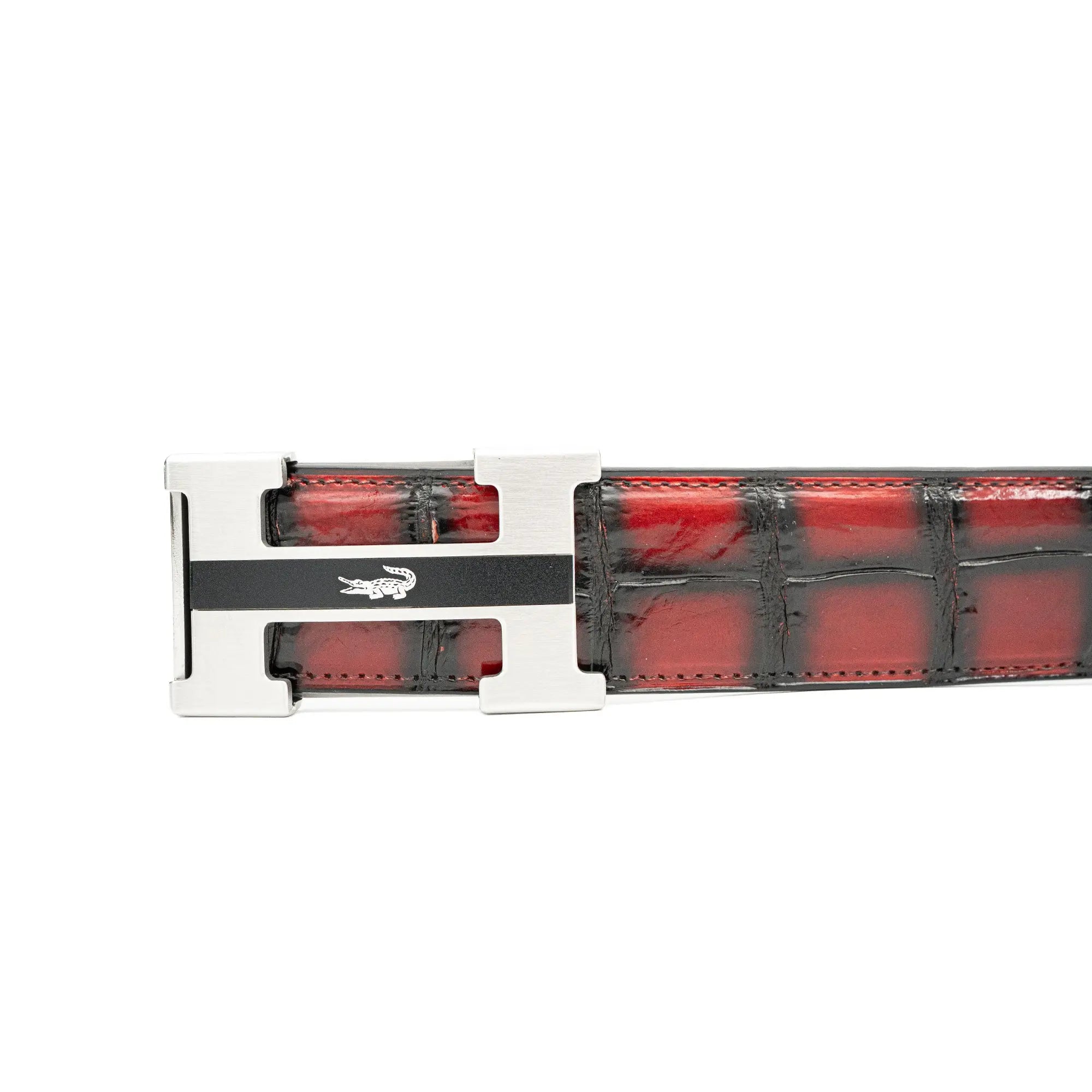 Divinch Handcrafted Genuine Alligator Leather Dress Belt 38mm DVG101