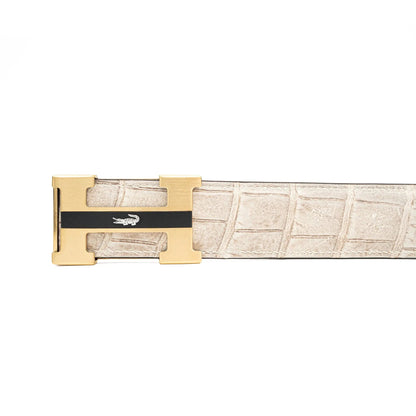 DIVINCH DVG108 Genuine Alligator Leather Dress Belt