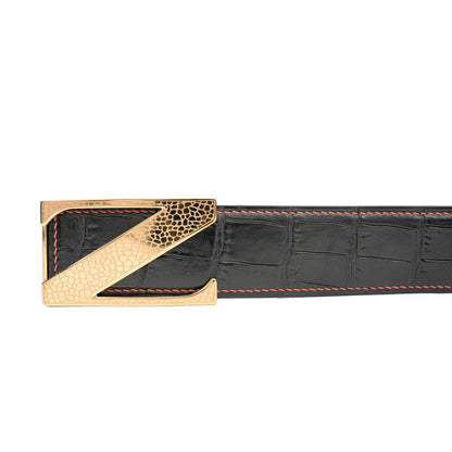 DIVINCH Genuine Alligator Leather Dress Belt DVG146