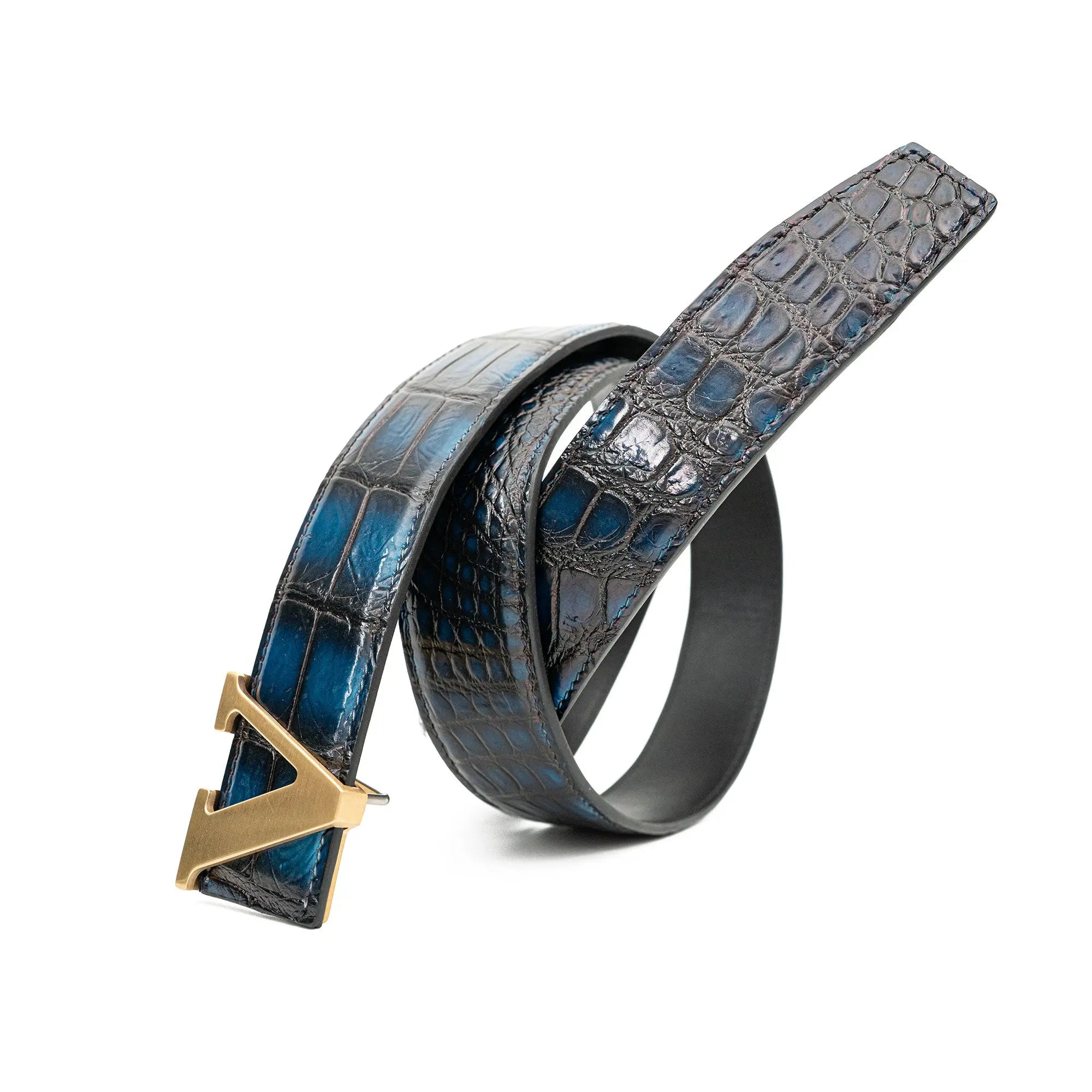 DIVINCH Dress Belt Genuine Alligator Leather DVG177