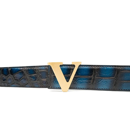 DIVINCH Dress Belt Genuine Alligator Leather DVG177