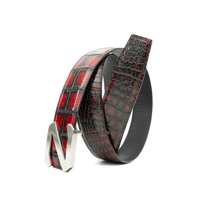 DIVINCH Handcrafted Alligator Leather Dress Belt 38mm DVG186