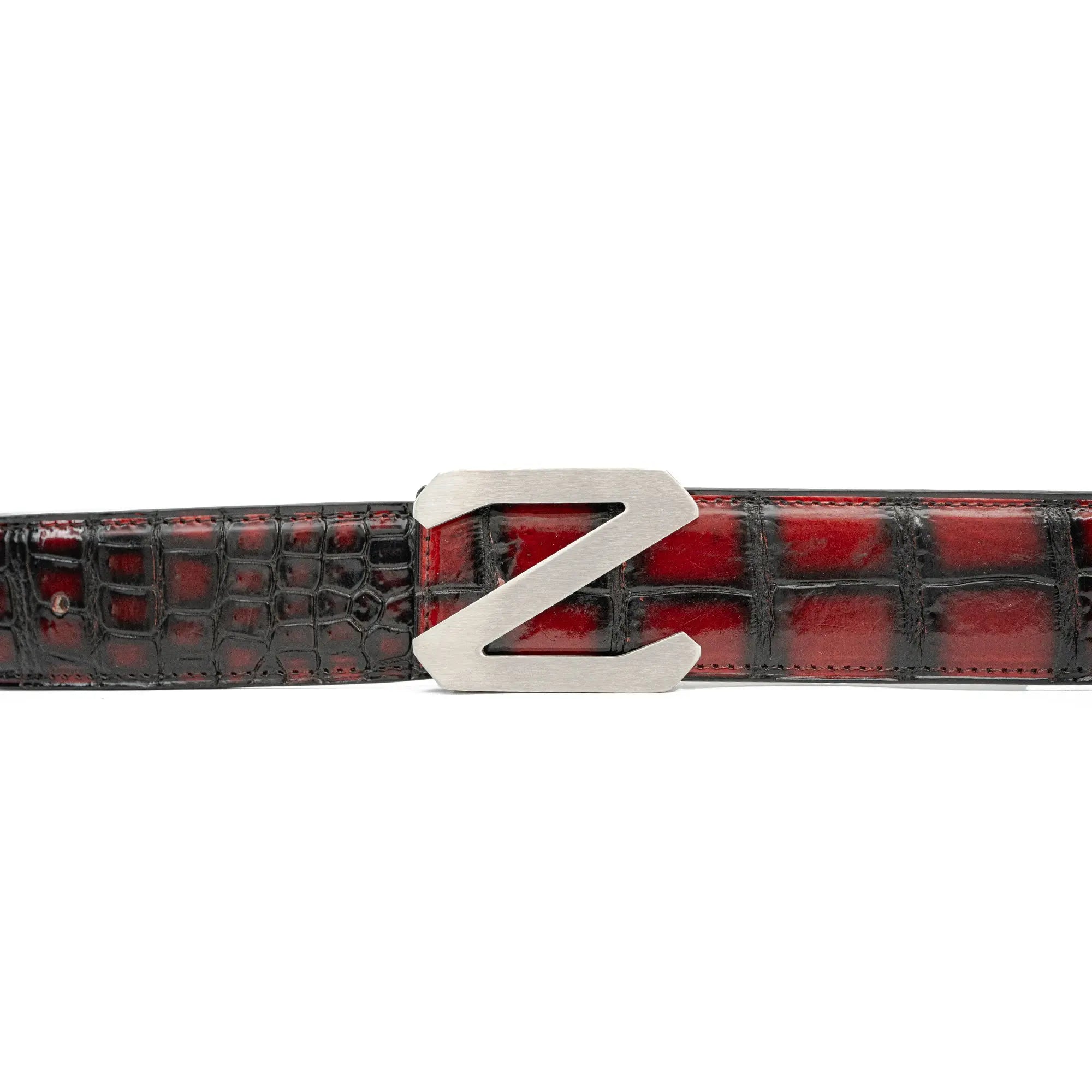 DIVINCH Handcrafted Alligator Leather Dress Belt 38mm DVG186