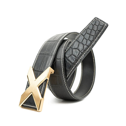 DIVINCH Premium Dress Belt Alligator Leather DVG2121