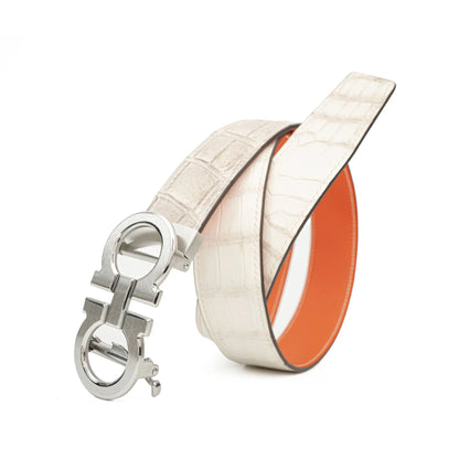 DIVINCH Handcrafted Genuine Alligator Leather Belt DVG252