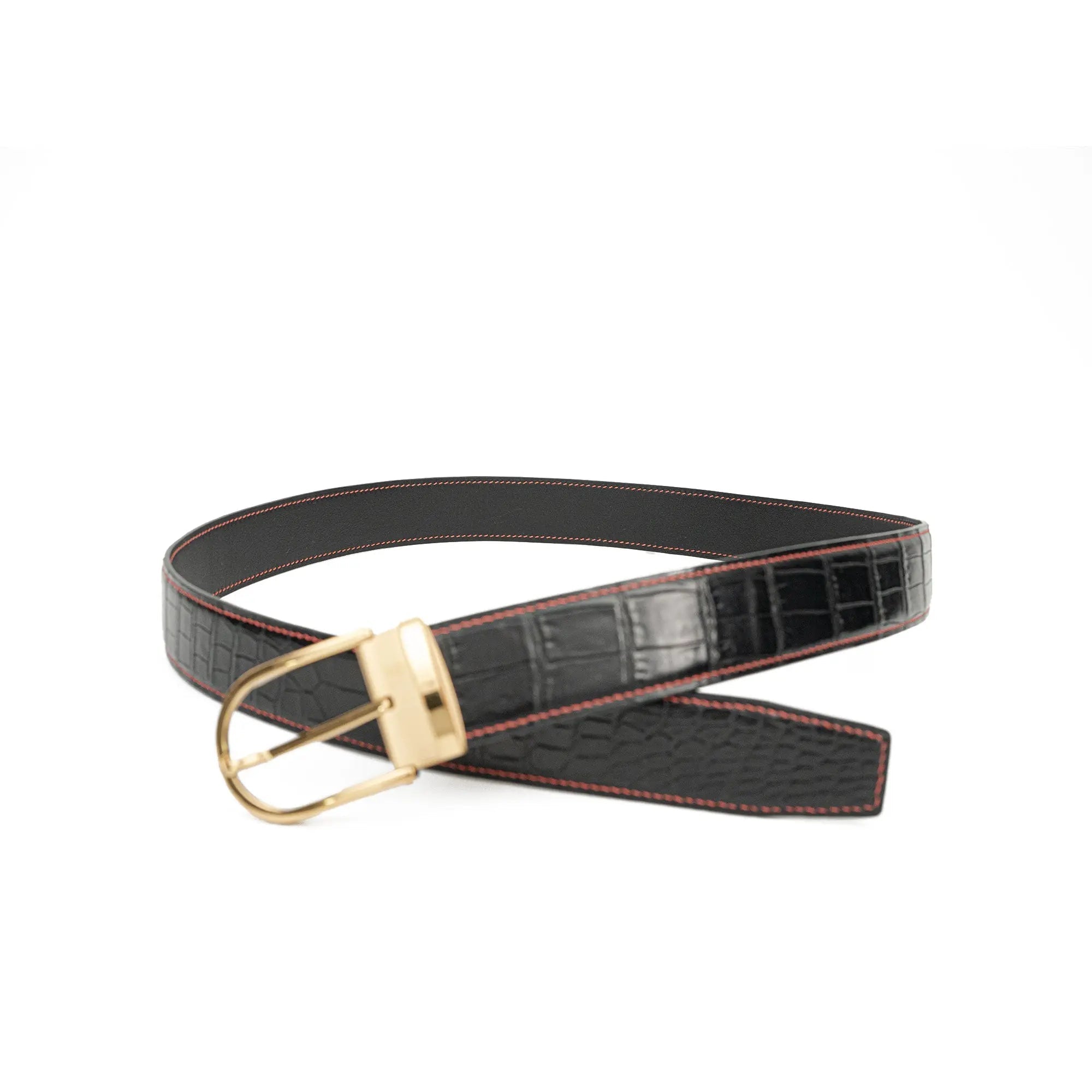 DIVINCH Dress Belt Genuine Alligator Leather DVG3124