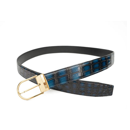 DIVINCH Handcrafted Alligator Leather Dress Belt DVG331