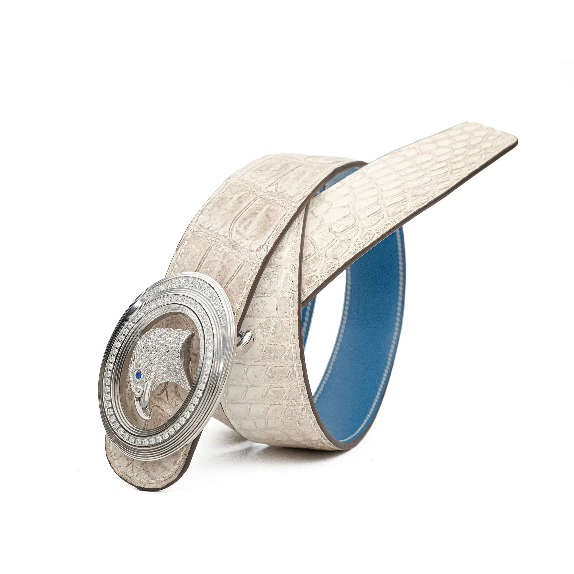 DIVINCH Handcrafted Patina Belt Alligator Leather DVG366