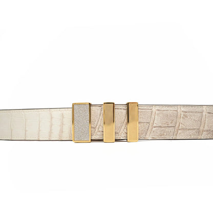 DIVINCH Patina Alligator Leather Dress Belt Alligator Leather DVG37