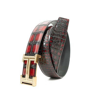 Divinch DVG66 Genuine Alligator Leather Dress Belt