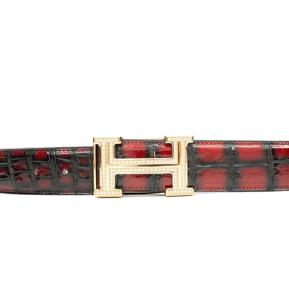Divinch DVG66 Genuine Alligator Leather Dress Belt