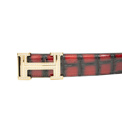 Divinch DVG66 Genuine Alligator Leather Dress Belt