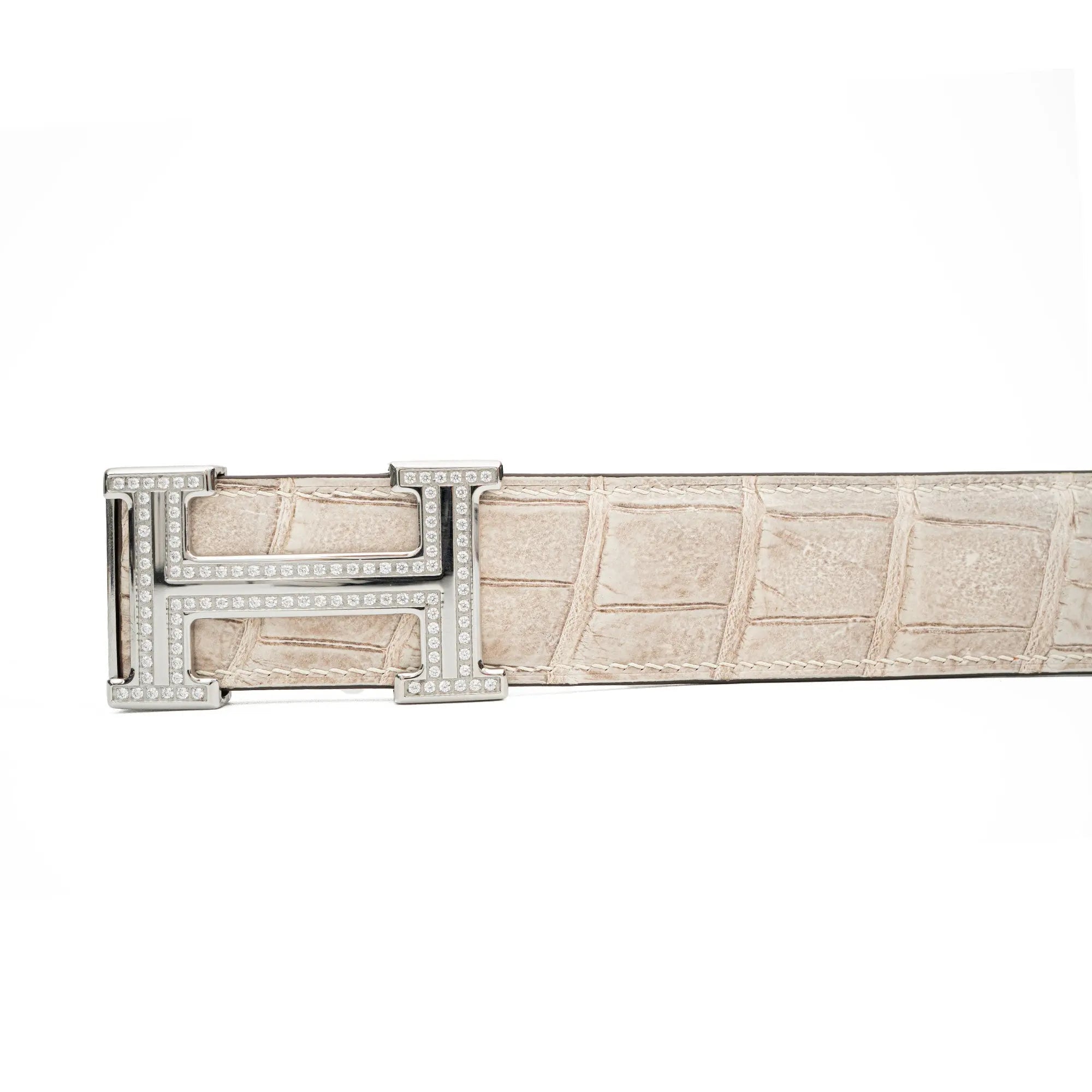 DIVINCH DVG73 Genuine Alligator Leather Dress Belts