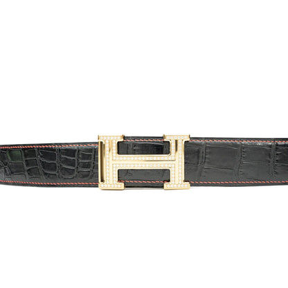 Divinch DVG80 Genuine Alligator Leather Dress Belt DVG80